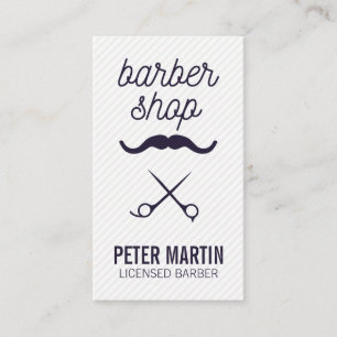 Carte De Visite Barber Shop   Moustache   Rasage et coupe de cheve