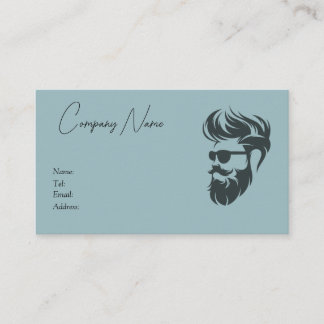Carte De Visite Barber Shop, services, business card template.