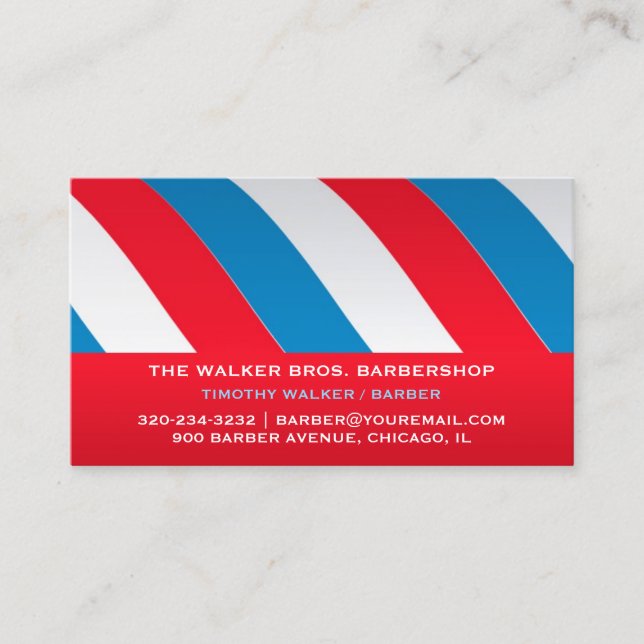 Carte de visite Barbershop (Devant)