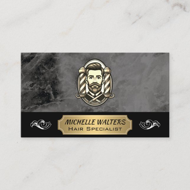 Carte De Visite Barbershop Cuts | Mens Hair Care (Devant)
