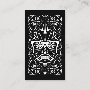 Carte De Visite barbershop dia de los muertos