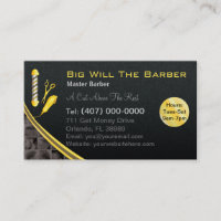 Barbershop (poteau de barbier personnalisable, pin