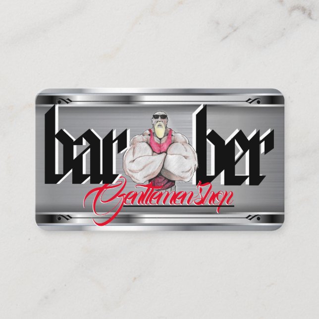    Carte de visite BarberTemplate (Devant)