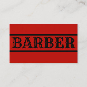 Carte de visite barbier