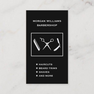 Carte De Visite Barbier Barbier Barber Hair Shave Social Media