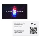 Barbier Poteau rouge blanc bleu brillant Barbersho