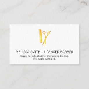 Carte De Visite Barbier sous licence