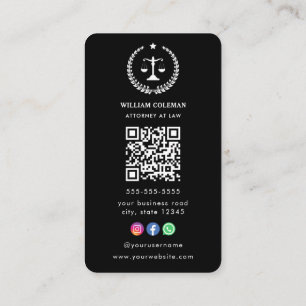 Carte De Visite Barème de justice des avocats professionnels Code