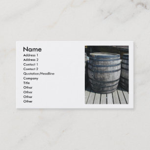 Carte De Visite Baril de vin