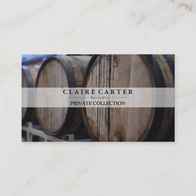 Carte De Visite Barils à vin (Devant)