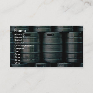 Carte De Visite Barils de bière géométriques, République Tchè