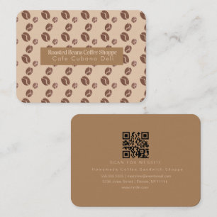 Carte De Visite Barista de la boutique de brassage de grains de ca