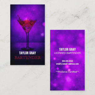 Carte De Visite Barman