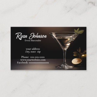 Carte De Visite barman d'événements