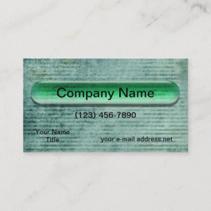 Carte De Visite Barre de verre vert moderne Bannières Bandes