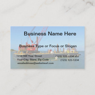 Carte De Visite Barre flottante à grue colorée