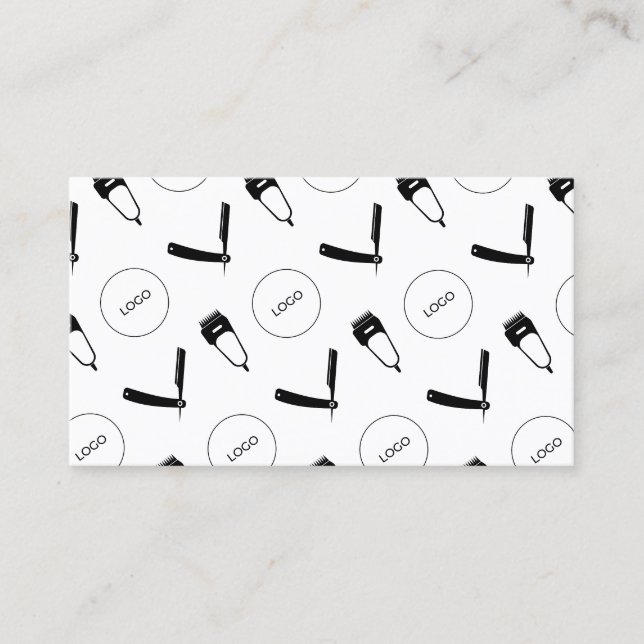 Carte De Visite Barre outils motif avec logo (Devant)