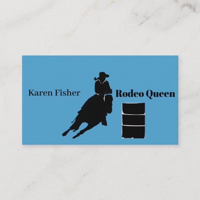 Carte De Visite Barrel Racer (Devant)