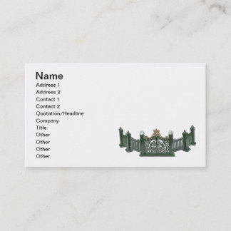 Carte De Visite Barrière incurvée par métal