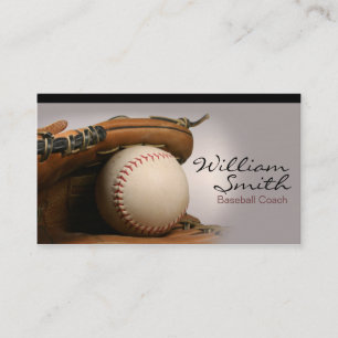 Carte De Visite Base-ball Coach Business Card