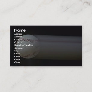 Carte De Visite Base-ball dans le mouvement