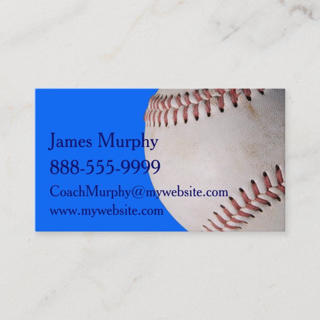 Carte De Visite Baseball (Devant)