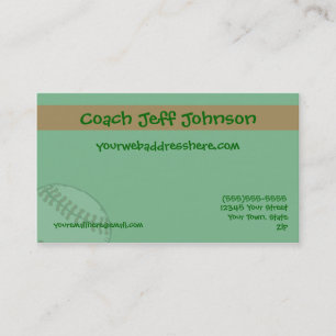 Carte De Visite Baseball de softball