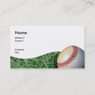 Carte De Visite baseballbizcard, adresse 2, contact 1, société,…