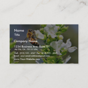 Carte De Visite Basile pollenique des abeilles