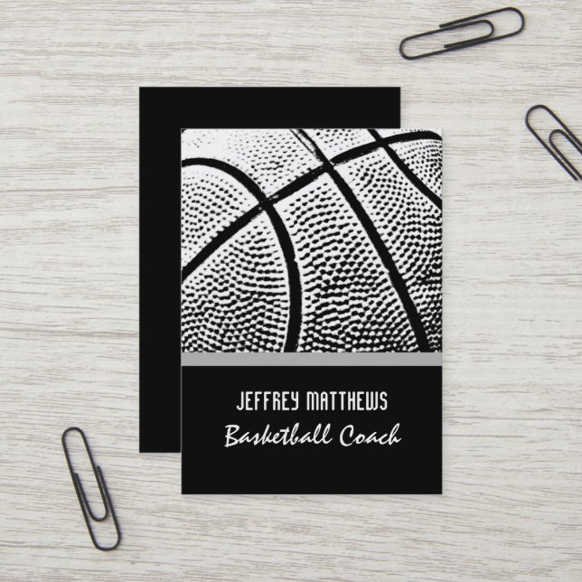 Carte De Visite Basket (Devant/Arrière en situation)