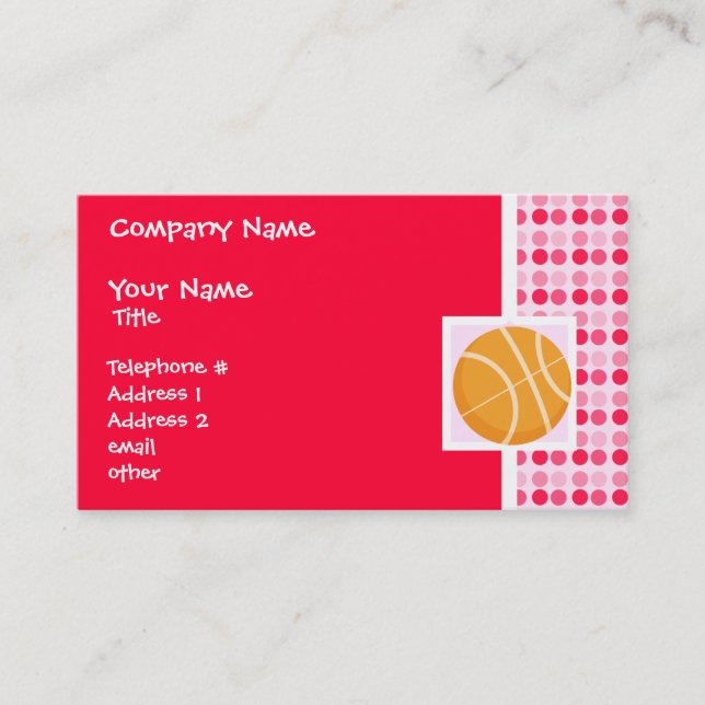 Carte De Visite Basket (Devant)