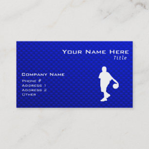 Carte De Visite Basket-ball bleu
