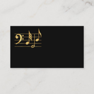 Carte De Visite Bass clef