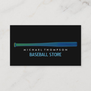Carte De Visite Bat De Baseball Solarié, Joueur De Baseball, Entra