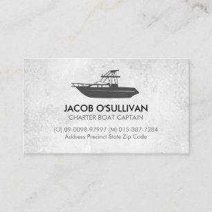 Carte De Visite Bateau Charte Pêche