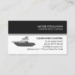 Carte De Visite Bateau Charte Pêche
