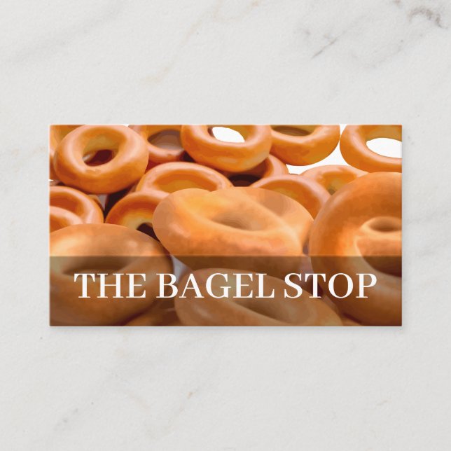 Carte De Visite Bateau de bagel bilatéral (Devant)