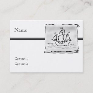 Carte De Visite Bateau de pirate