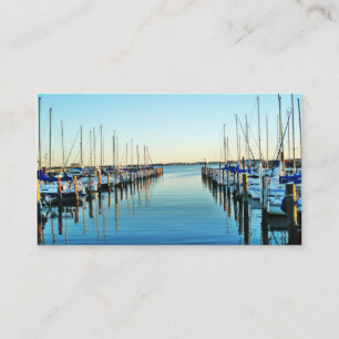 Carte De Visite Bateaux à la marina par Shirley Taylor
