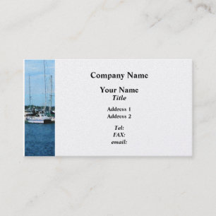 Carte De Visite Bateaux à Newport RI - Platine