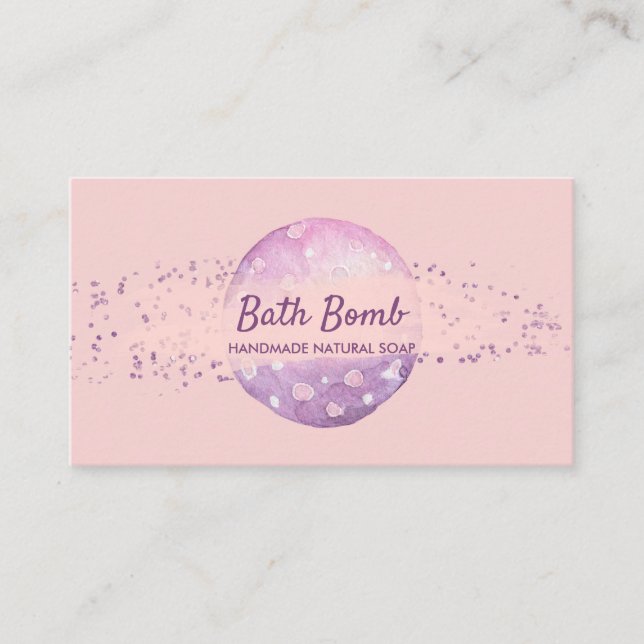 Carte De Visite Bath Bomb Natural Soap Spa Sauna (Devant)