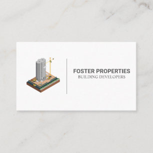 Carte De Visite Bâtiment commercial   Architecte de construction
