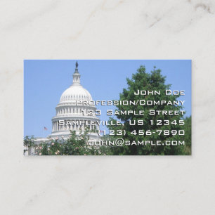 Carte De Visite Bâtiment du Capitole depuis le parc Bartholdi
