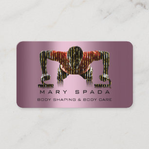 Carte De Visite Bâtiment du corps Façonner le Rose de conditionnem