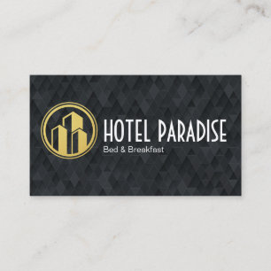 Carte De Visite Bâtiments Hôtel Logo Chambre Petit-déjeuner