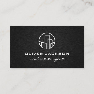 Carte De Visite Bâtiments Immobilier Linge Arrière - plan