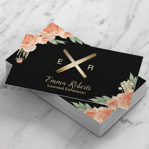Carte De Visite Bâton Esthétique en cire & Twezzer Logo Classy Flo