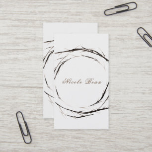 Carte De Visite Bâtons rustiques Bracelets Bracelets Wreath Person
