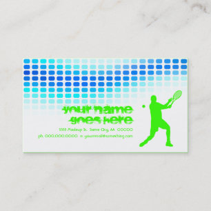 Carte De Visite battements de tennis