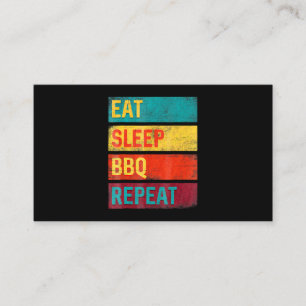 Carte De Visite BBQ Barbecue Grillades Cadeau Dormir BBQ